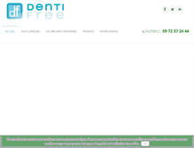 Tablet Screenshot of dentifree.com
